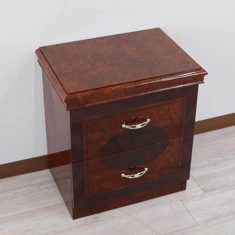 サルタレッリ フローレンス 2段 ナイトテーブル チェスト ベッドサイド