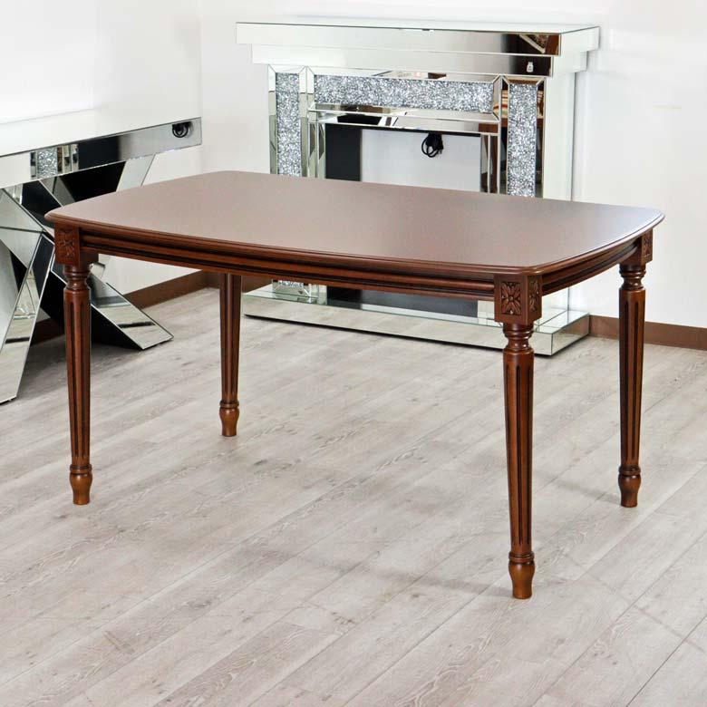 ダイニングテーブル 150cm 長方形 4人用 テーブル 机 イタリア