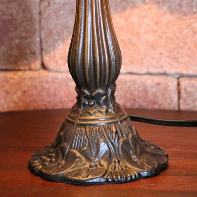 ステンドグラスランプ ピーコック 8インチ 孔雀 ステンドランプ