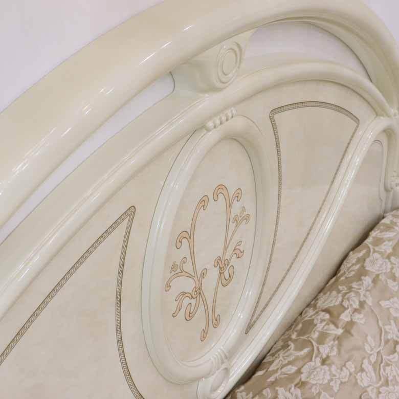 サルタレッリ フローレンス ベッドフレーム クイーンベッド アイボリー