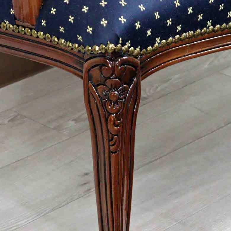 イタリア 家具 二人がけソファー ブルー ラブソファ 2P 2人掛け