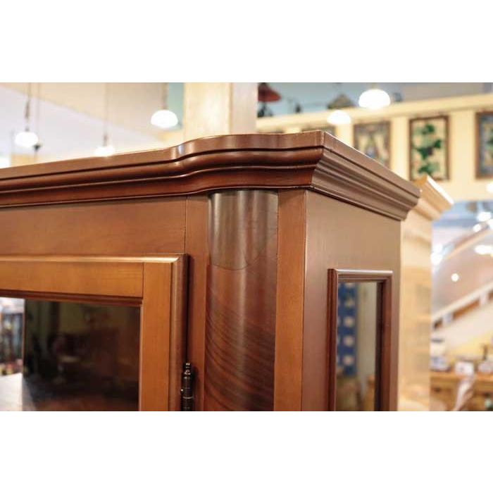 イタリア ガラスキャビネット 完成品 キャビネット アンティーク調