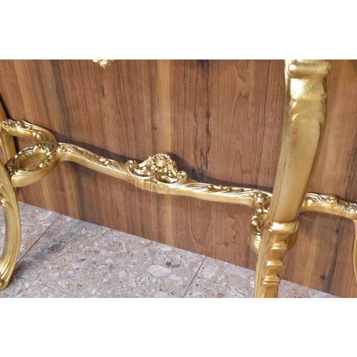 イタリア コンソールテーブル ゴールド 117cm アンティーク 花台