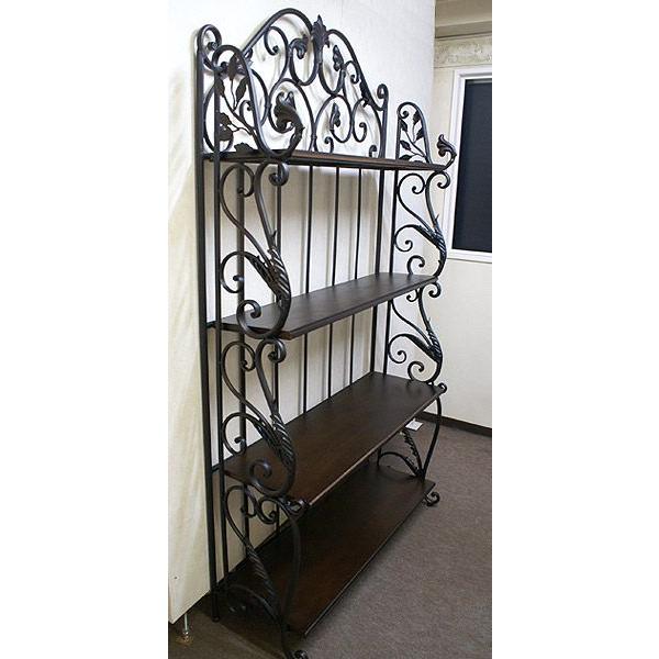 アイアン4段ラック ディスプレイラック 折りたたみ式 フリーラック