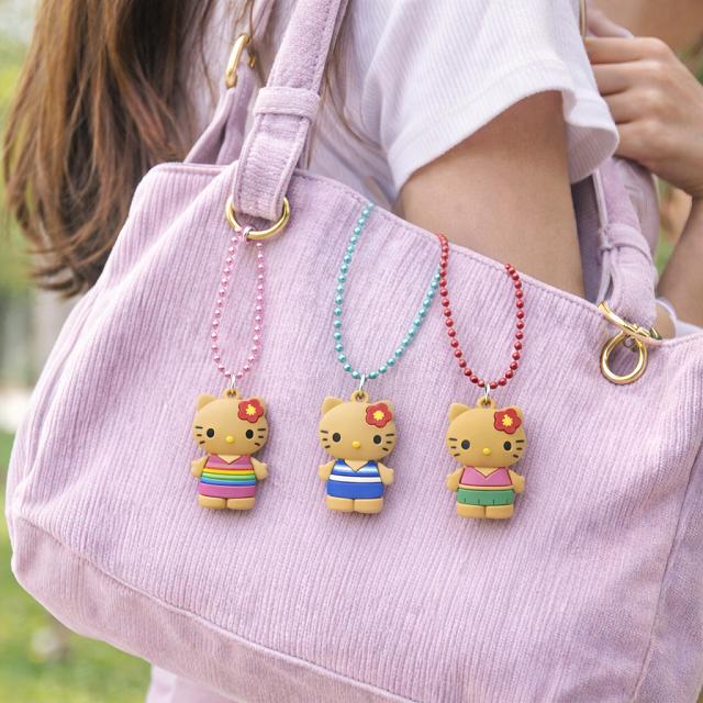 日焼けキティ ハローキティ キーホルダー キティ サンリオ PVC