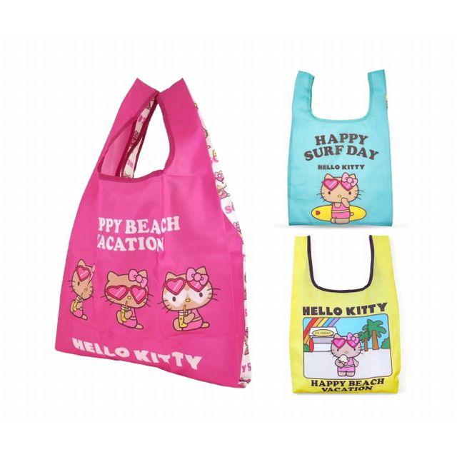 ハローキティ エコバッグ キティ サンリオ 買い物バッグ 日焼けキティ
