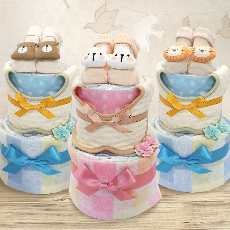 パンパース（Pampers） おむつケーキ 男の子 女の子 男女兼用 2段