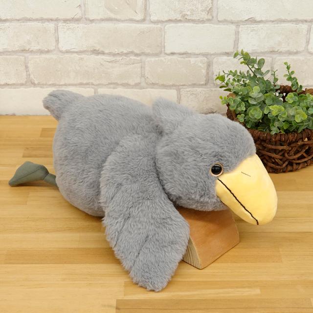 Cushy ハシビロコウ ライトグレー ぬいぐるみ 鳥 サン・アロー : HONDA