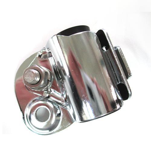 ミラーアーム用取付金具 ビッグ金具 SS-1C メッキ ゴムパッキン付き