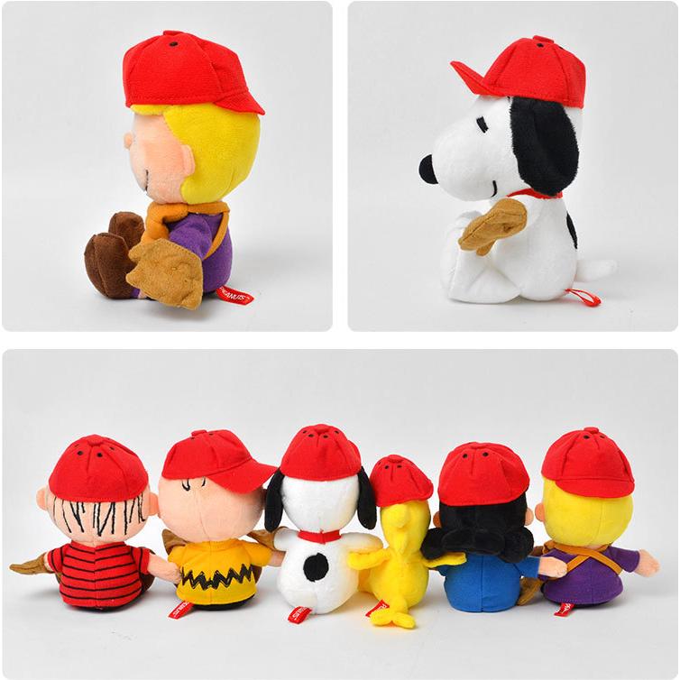 SNOOPY（スヌーピー） ぬいぐるみ かわいい PEANUTS 野球 ビーンドール