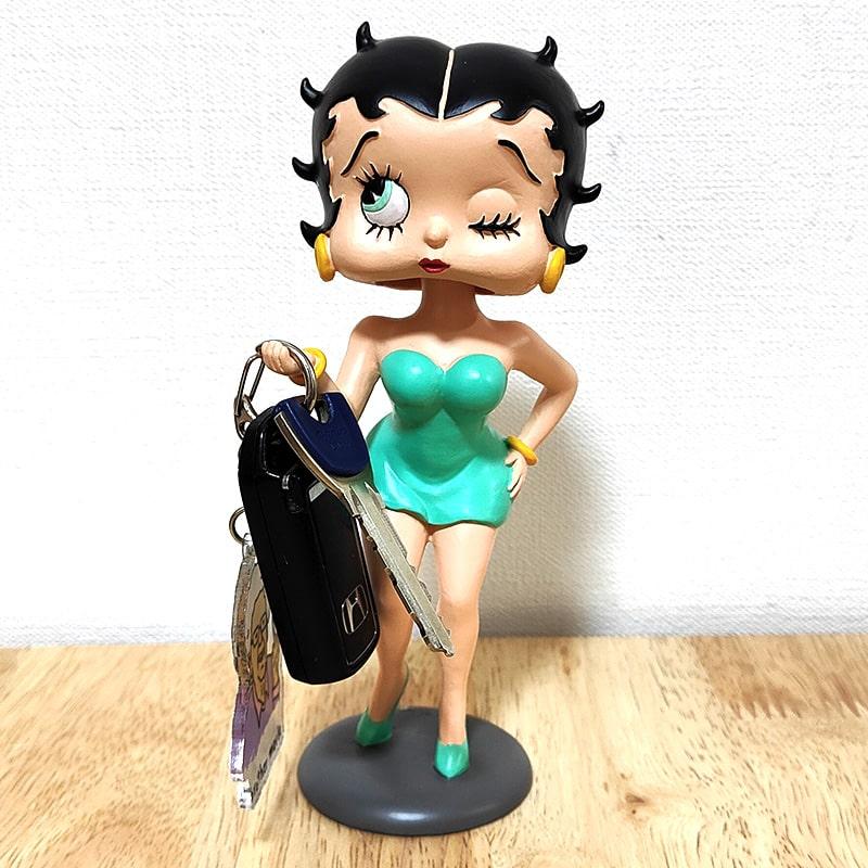 BETTY BOOP（ベティ ブープ） フィギュア キーホルダーリング 首振り
