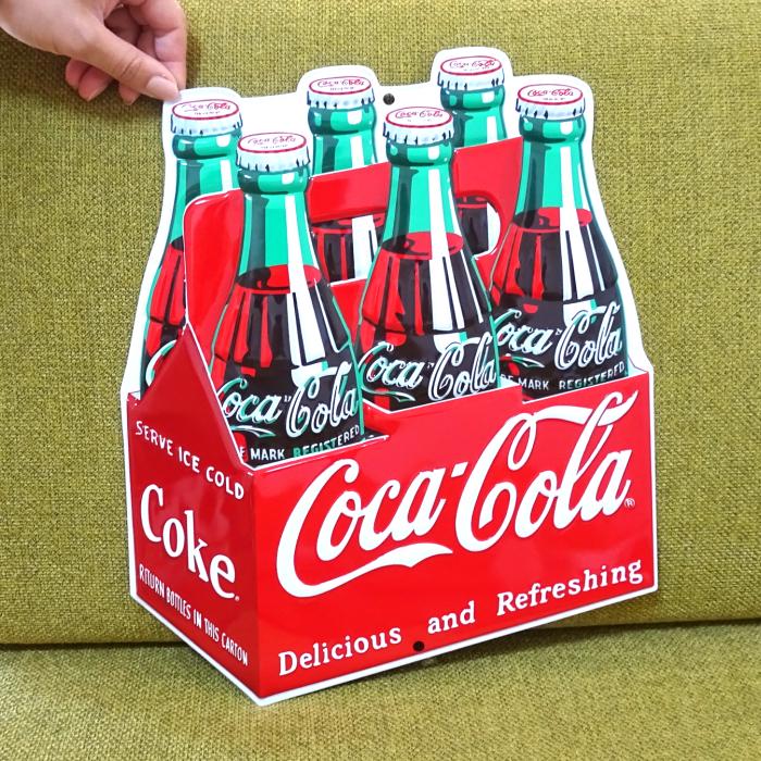 Coca Cola（コカコーラ） ブリキ看板 アンティーク ガレージ プレート