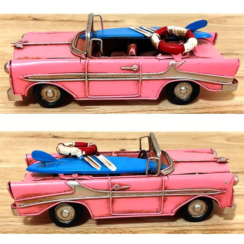 アメリカン レトロ ブリキ ビンテージカー キャデラック サーフィン
