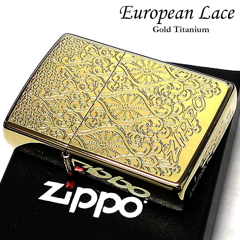 ZIPPO（ジッポー） ヨーロピアン レース ジッポ ライター ゴールド