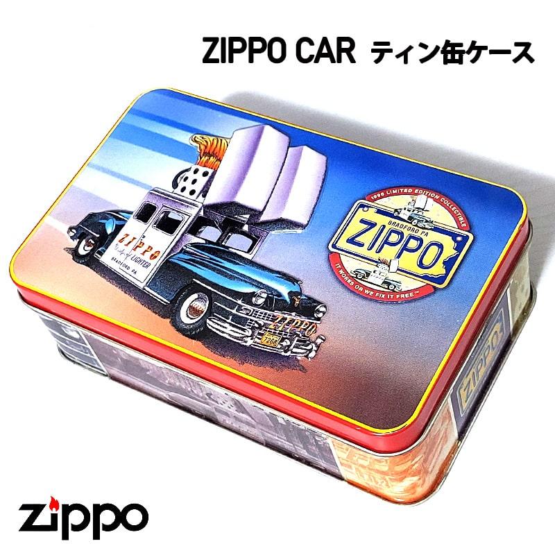 アメリカン レトロ 小物入れ レア ジッポカー ティン缶ケース ZIPPO社