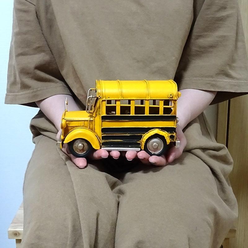 ヴィンテージカー スクールバス かわいい アンティーク オブジェ