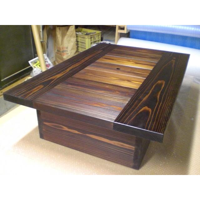 灰セット】囲炉裏テーブル座卓タイプと灰の2点セット テーブルサイズ