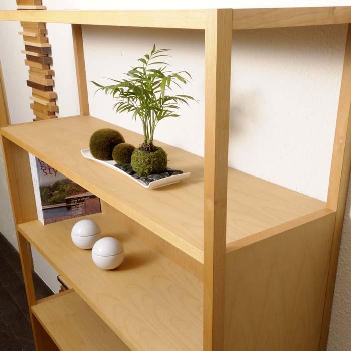 オープンシェルフ シェルフ A90 おしゃれ 日本製 完成品 木製 無垢