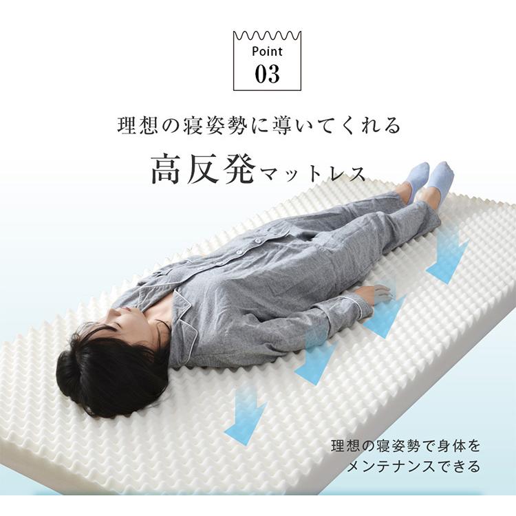 マットレス セミシングル ダブル 高反発マットレス 腰痛対策 敷布団 厚