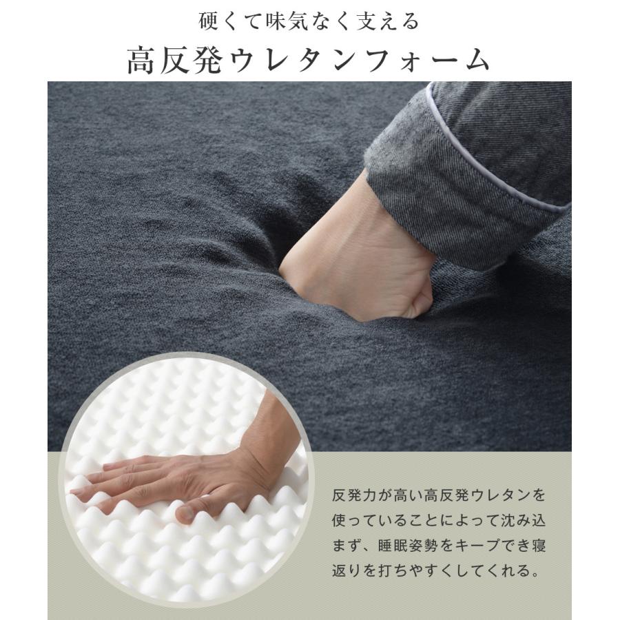 マットレス ダブル 高反発 腰痛対策 敷布団 140×195 一体化 極厚10cm