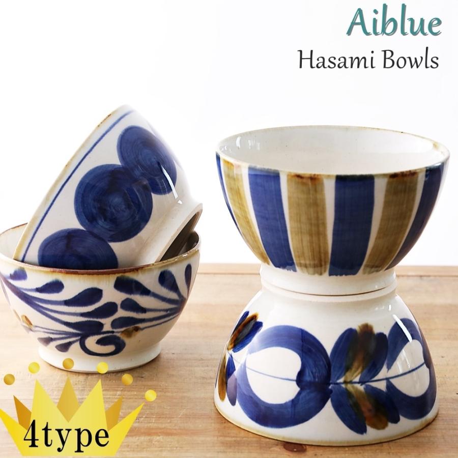 波佐見焼 どんぶり 丼 ご飯茶碗 藍染窯 藍ブルー 鉢 おしゃれ 民芸 民