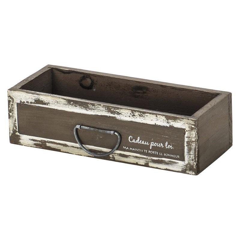 Paseo ミニひきだしコンポート WF-82-18.5BR 3個 花器 花瓶 木製花器