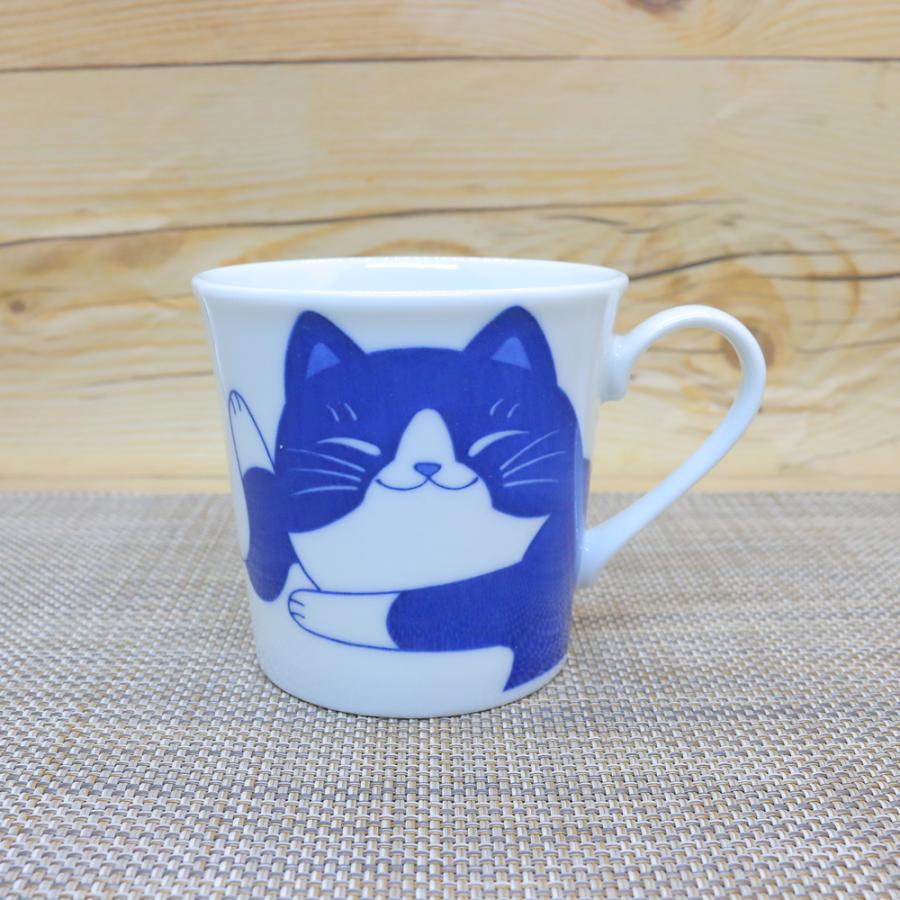 マグカップ 美濃焼 ねこちぐらマグ（ミケ/ハチワレ） 軽量 猫 ネコ柄