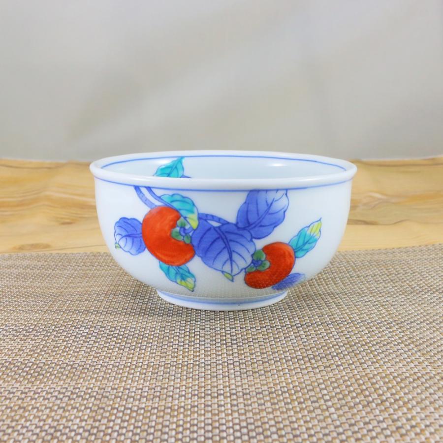 丼（どんぶり） 有田焼 崋山窯 柿絵小丼 小さめサイズ 小丼 柿 柿絵 鉢