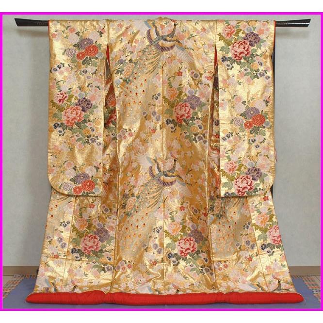 京都最高級金襴西陣織 色打掛レンタル紋付レンタルフルセット6401 佐賀