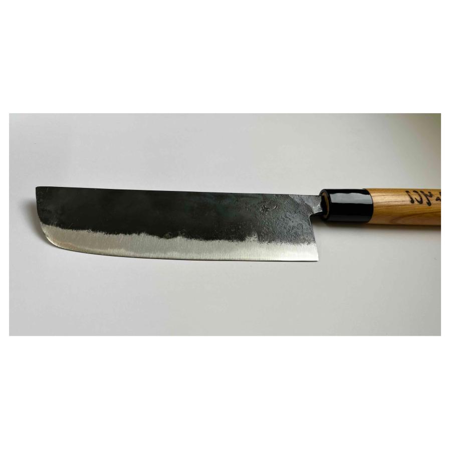 在庫あり こてら別打 安来鋼青紙割込 鍛造包丁 菜切包丁 165mm ヒバ柄