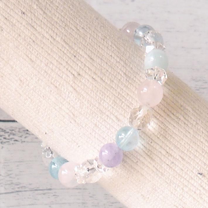 パワーストーン ブレスレット レディース ブルートパーズ アクアマリン