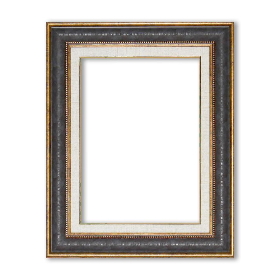 額縁 キャンバス用 F4サイズ Monica フレーム おしゃれ ブラック 黒色