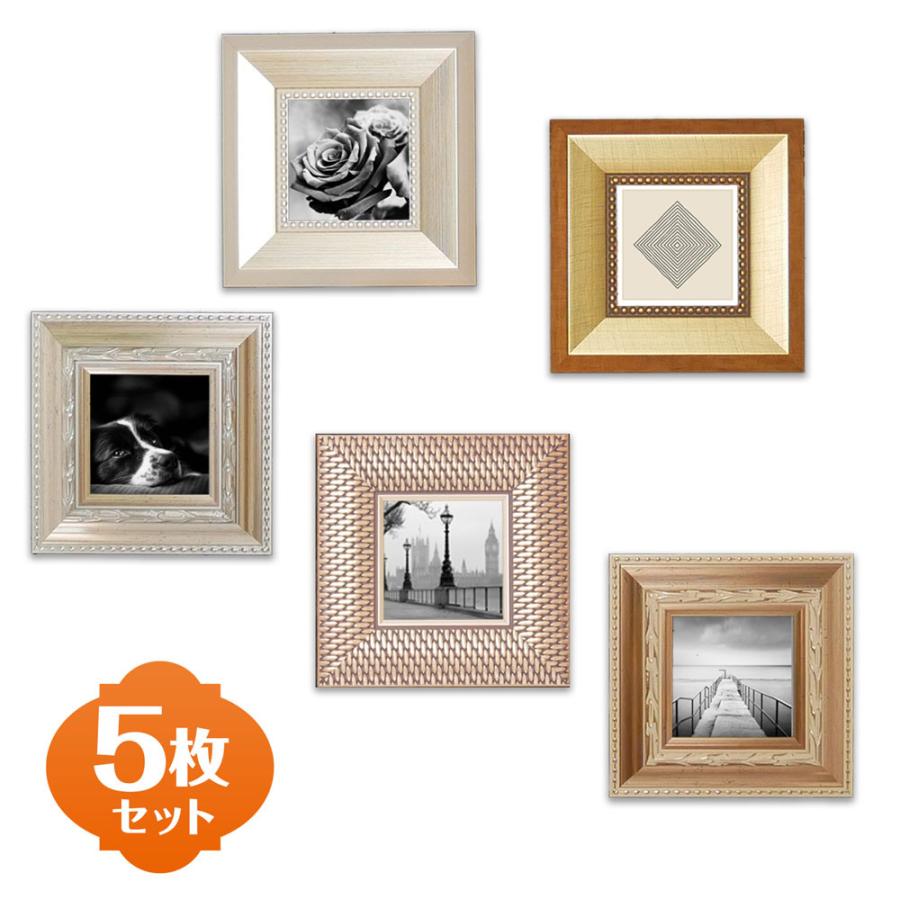 額縁 ミニサイズ 5個セット Dセット フレーム おしゃれ ゴールド