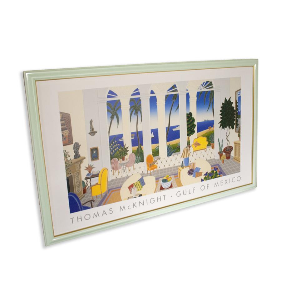 トーマスマックナイトの南国風 おしゃれな絵画 額入りポスター「GULFOF