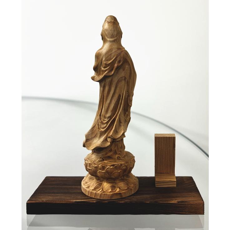 屋久杉 聖観音菩薩 仏像 彫刻 観音様 聖観音菩薩立像 立像 置物 木彫