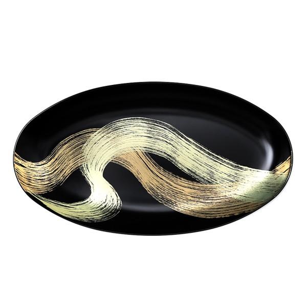山田平安堂 オーバルプレート 龍水 : 漆器 山田平安堂 - 通販 - Yahoo
