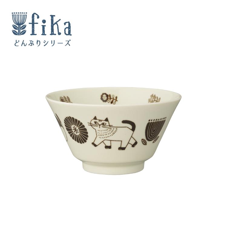 食器 丼ぶり 猫 / fika どんぶり Sサイズ 日本製 デコレ 軽量食器