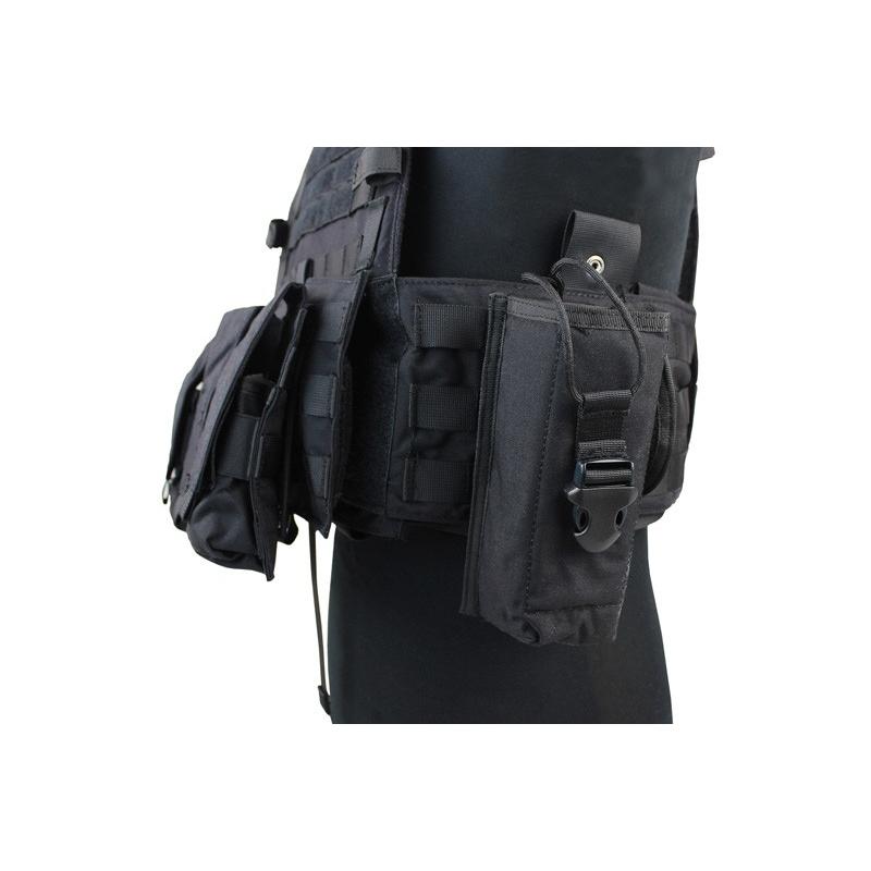 WoSporT LBT6094スタイルプレートキャリア 3ポーチ付 BK : ミリタリー