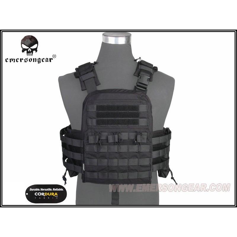 EMERSON CPスタイル NAVY CPCプレートキャリア BK : ミリタリー