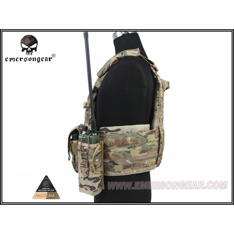 EMERSON LBT6094Aスタイル プレートキャリア 3ポーチ付 マルチカム