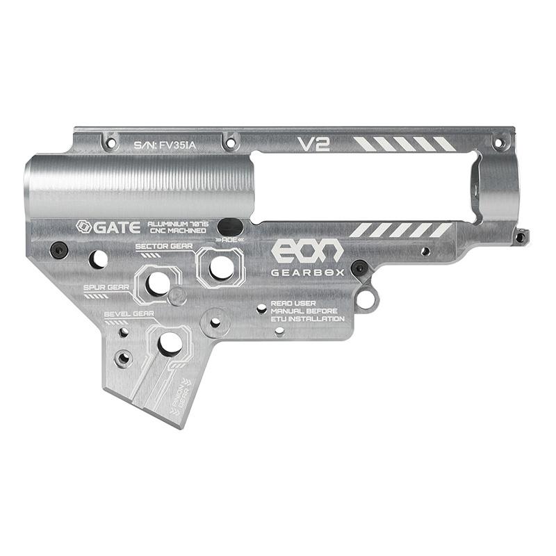 GATE EON V2 アルミニウム ギアボックス チタンカラー 電動ガン Ver2