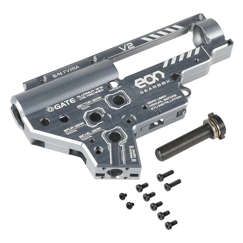 GATE EON V2 アルミニウム ギアボックス チタンカラー 電動ガン Ver2