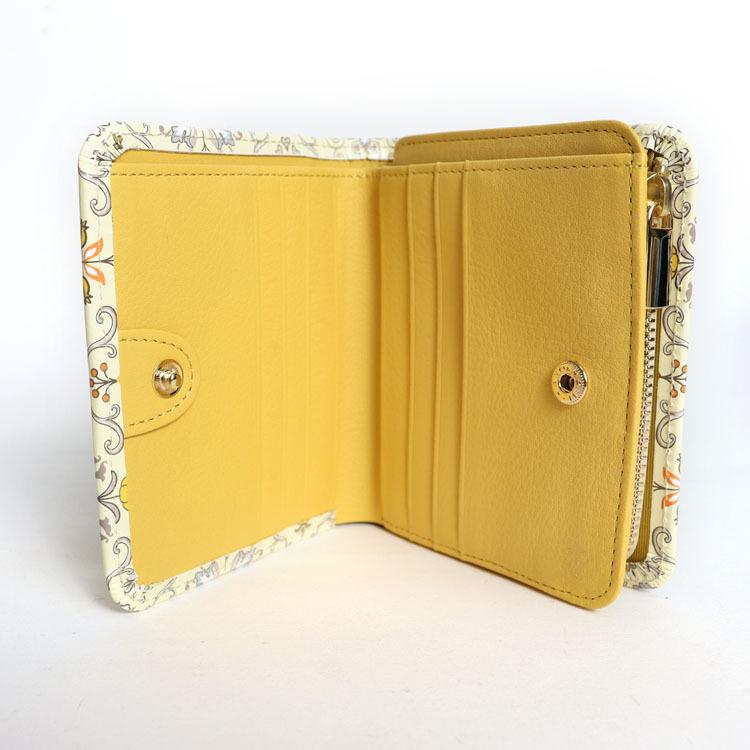 財布 二つ折り L字ファスナー 浅草文庫 シルクロード 友禅染 江戸小紋