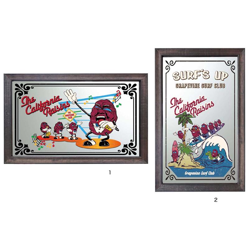 カリフォルニアレーズン パブミラー 鏡 アクリル製 アクリルミラー