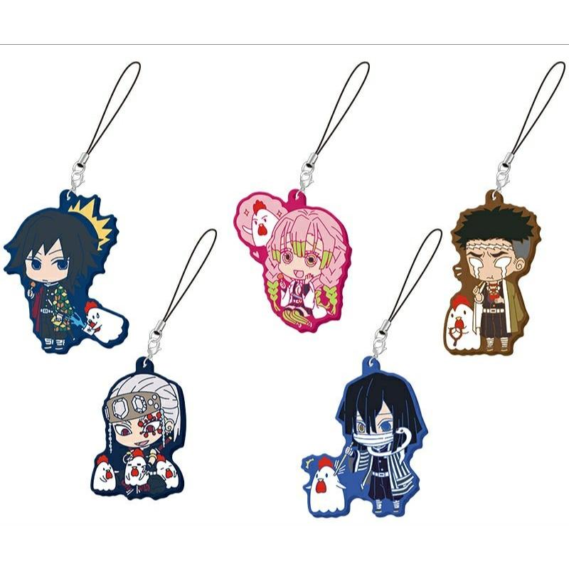 ◇ご注文より3日以内に発送◇ 鬼滅の刃 (アニメ) / ラバーストラップ5