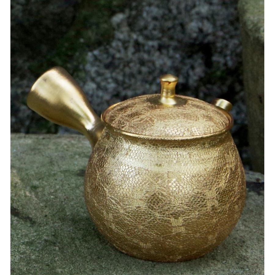 常滑焼 急須 受注生産品 日本製 高級 受注後約60日 昭龍黄金の茶注