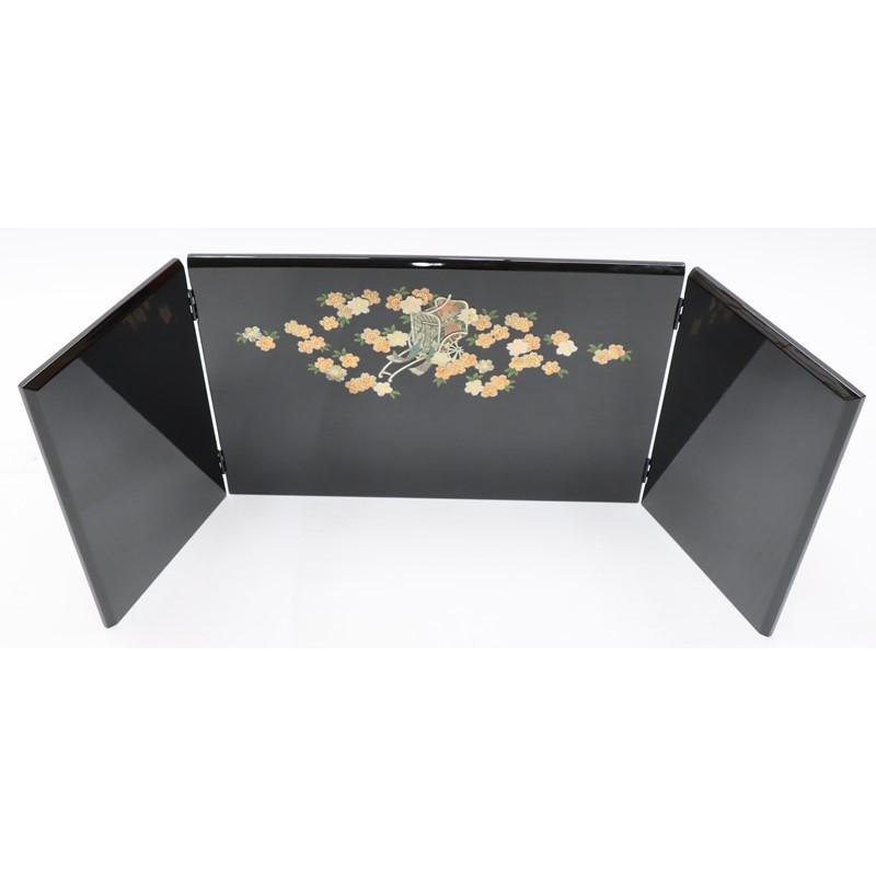 アウトレット品 雛人形三月屏風 屏風のみ 11号 ラデン御所車 22a-ya