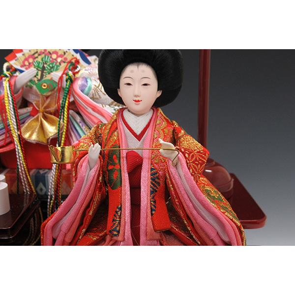 雛人形 ひな人形 K102 コンパクト オルゴール付き 人形の佳月 雛人形