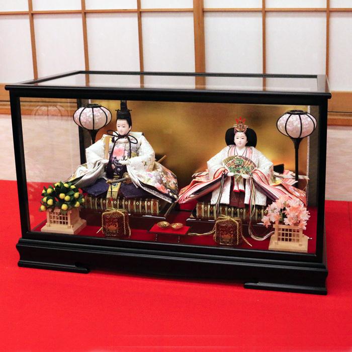 ひなせい 雛人形 ケース飾り 「 ガラスケース 慶春」 おしゃれ お雛様