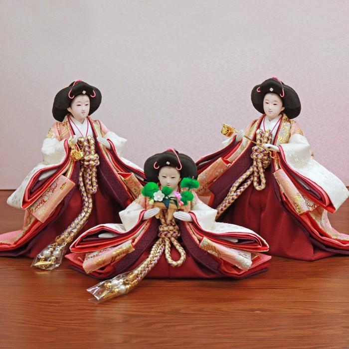 ひなせい 雛人形 三段飾り おしゃれ 「美咲希雛」 五人飾り 3段 段飾り